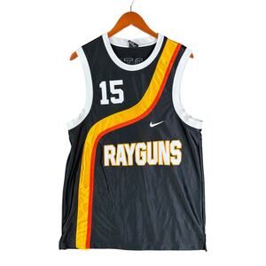 Nike Rayguns‎ Vince Carter #15 Stitch Basketball Jersey Black White Mens Medium